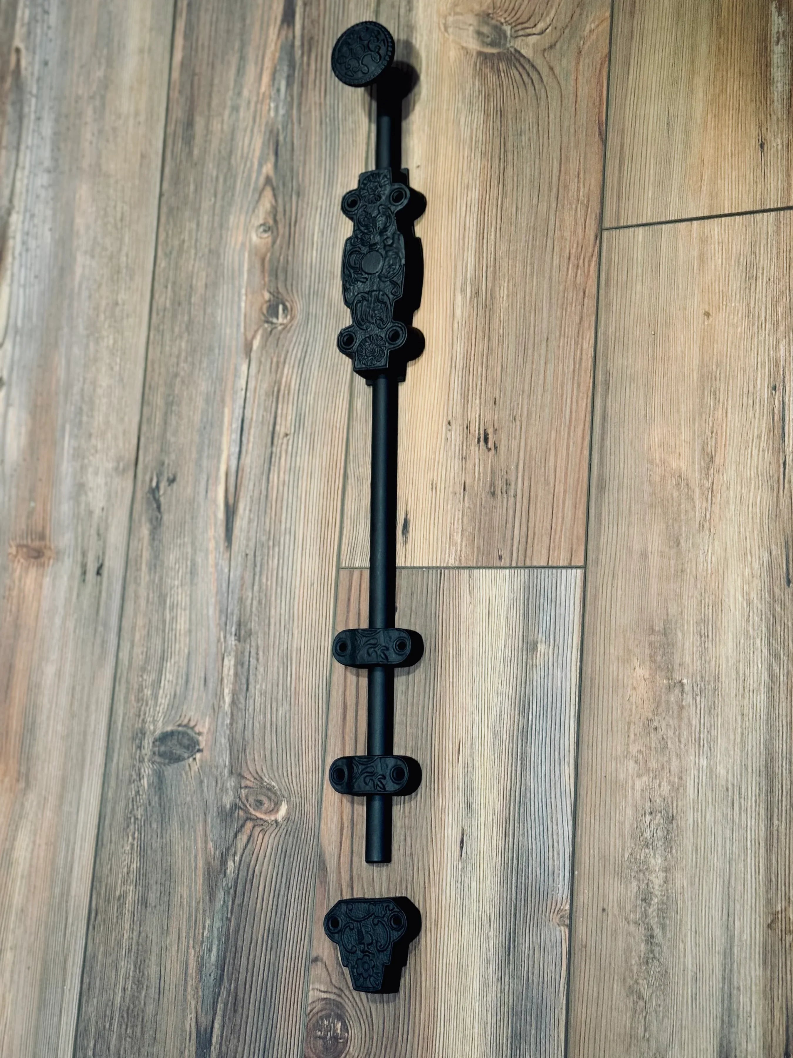 Victorian Cremone Style Latch/Slide Bolt - Old West Iron