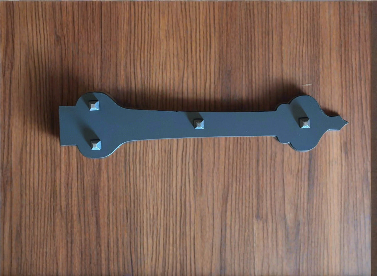 French Country Revival Iron Garage Door Dummy Hinge Strap - Old West Iron