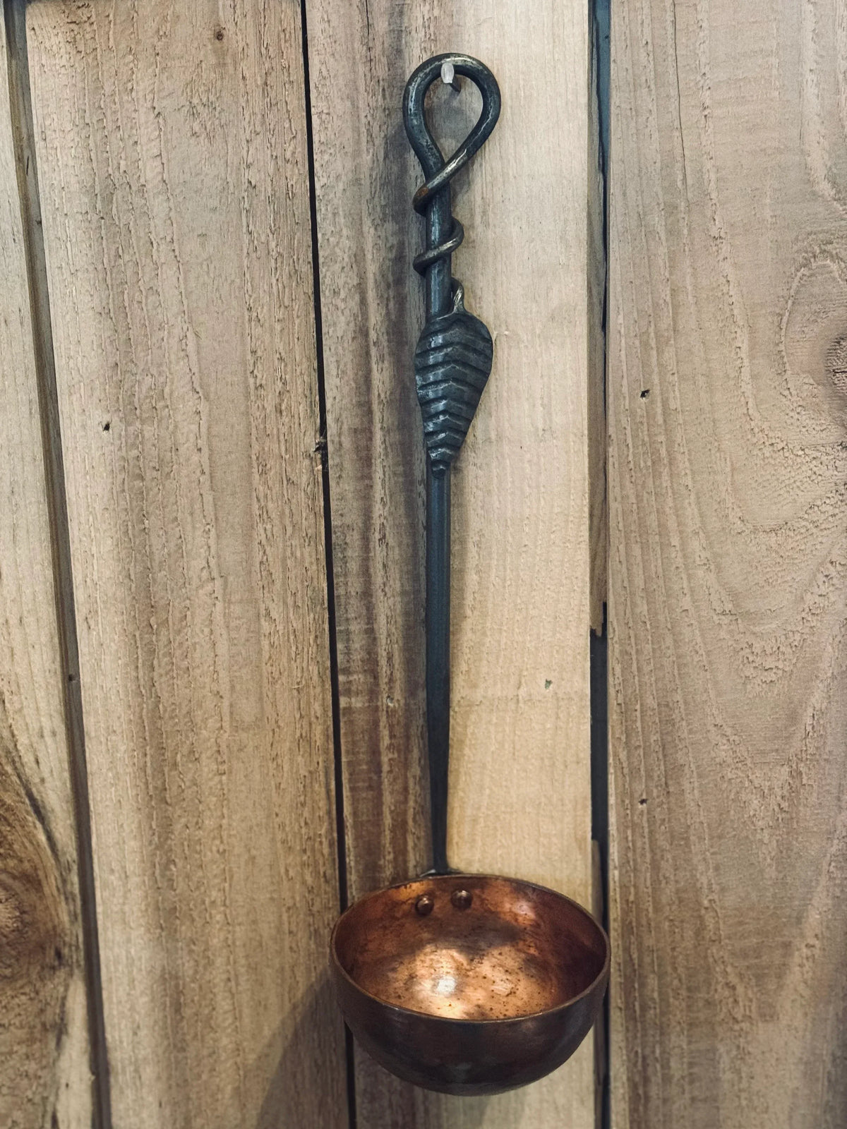 Copper Utensils with Leaf Handles - Choose Your Own Set of Three - Old West Iron
