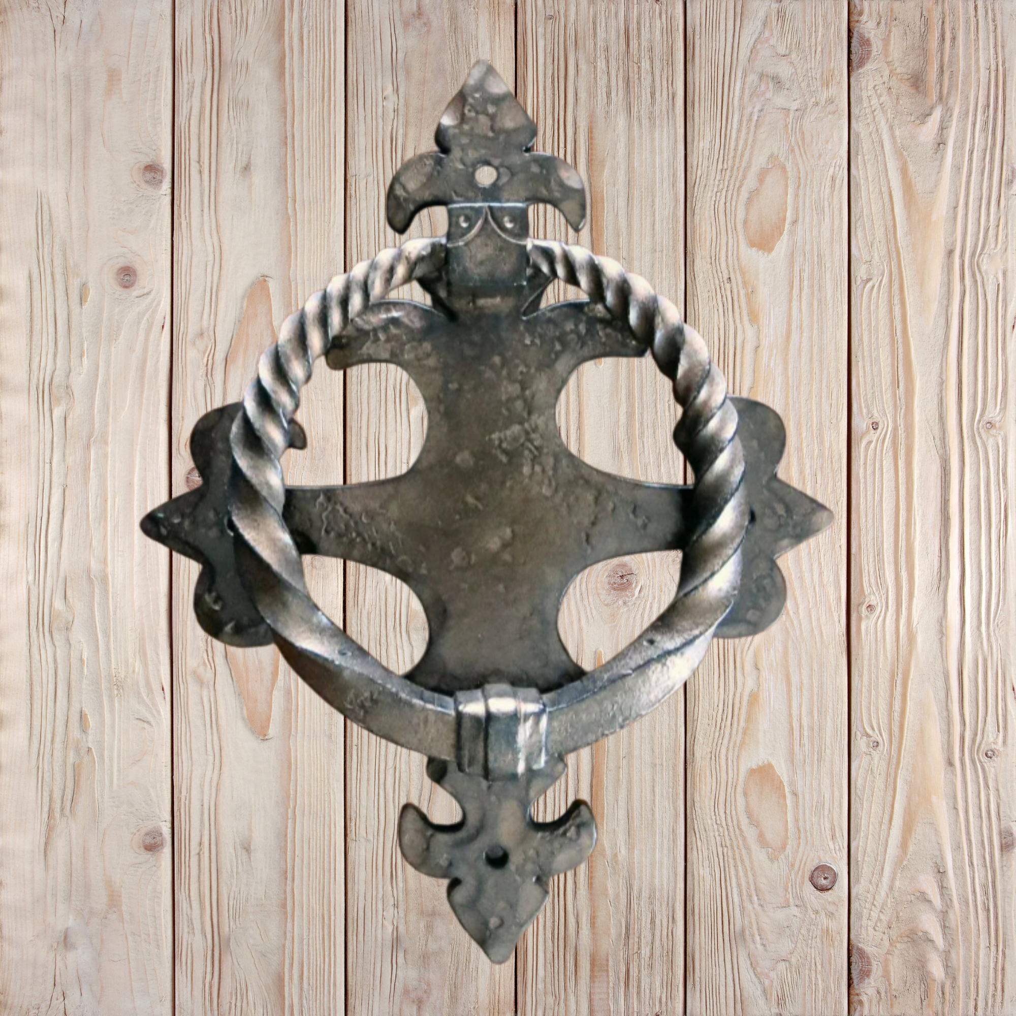 Renaissance Door Knocker / Iron Ring Pull