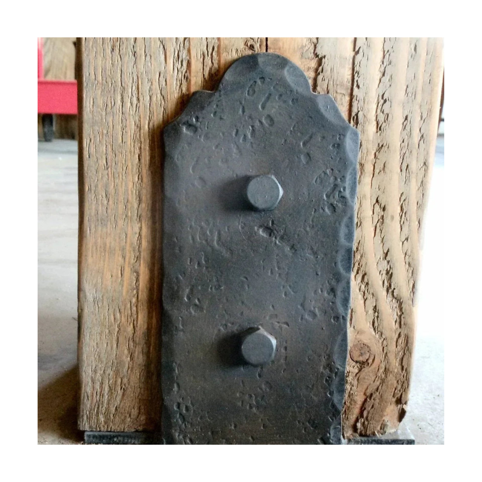 Classic Iron Flush Mount Structural Post Base | Structural Post Bracket