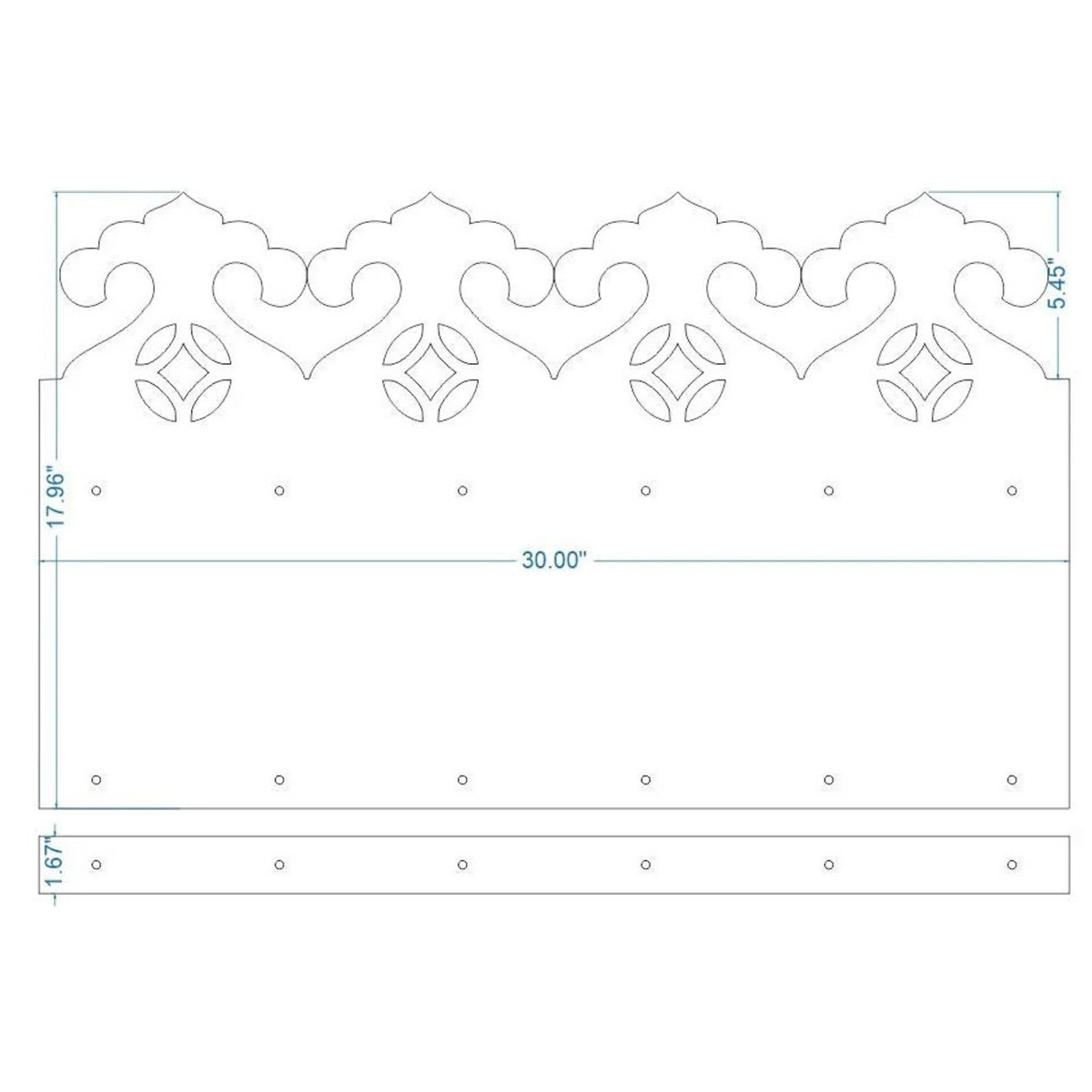 Isabelline Iron Kick Plate