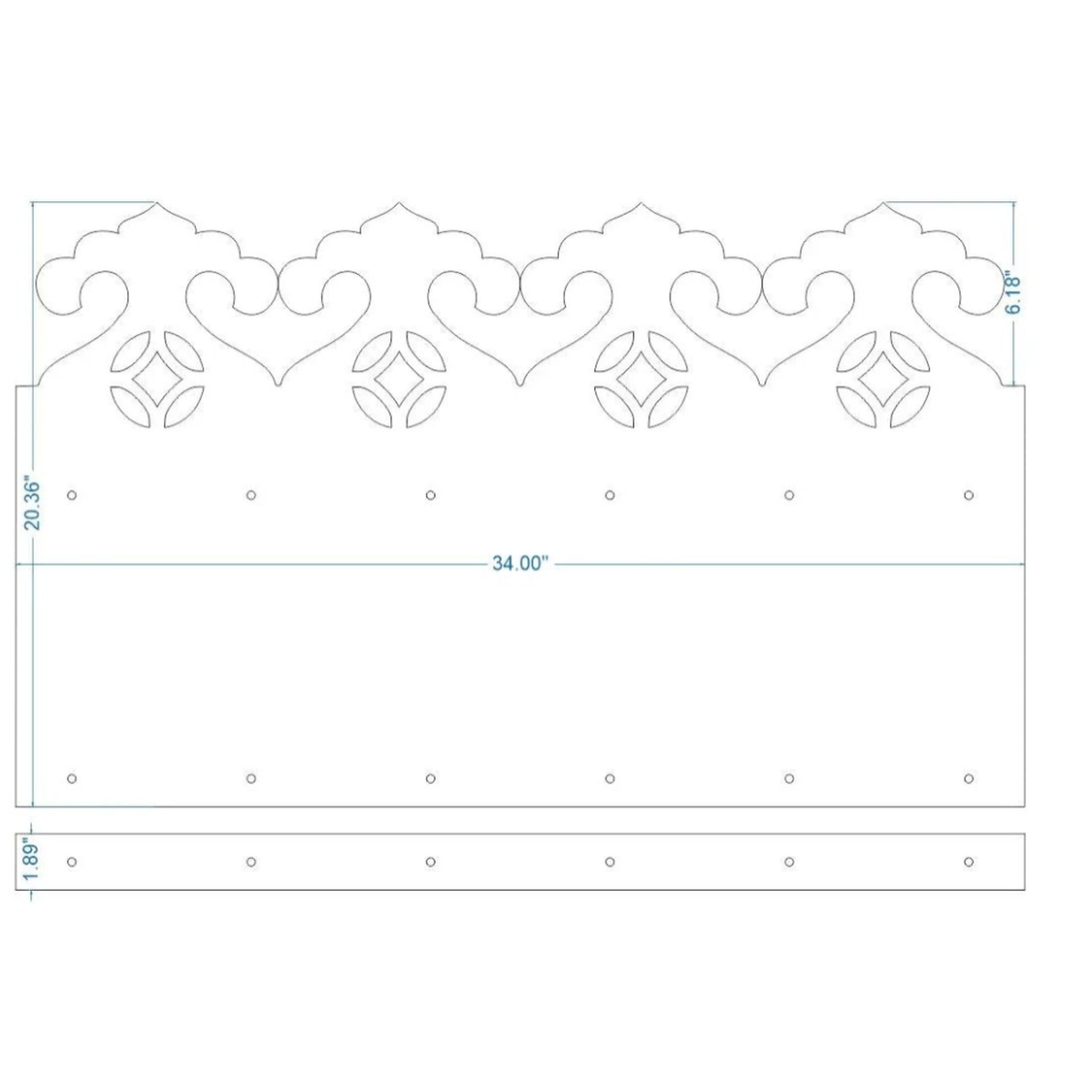 Isabelline Iron Kick Plate