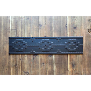 Santa Fe Iron Kick Plate - 28" x 6 1/2" tall
