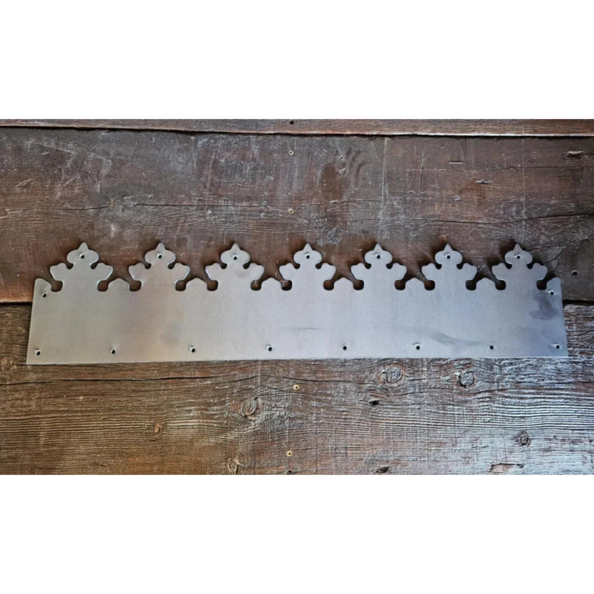 Decorated Gothic Iron Kick Plate