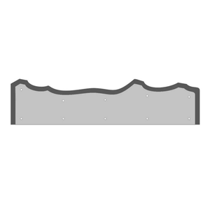 Nordic Iron Kick Plate - 28" x 16.75" tall