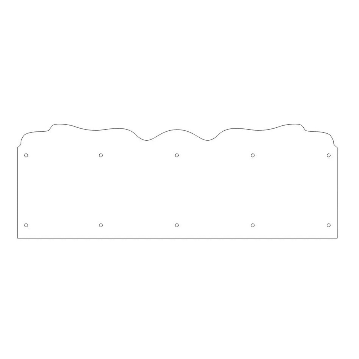 Early American Iron Kick Plate