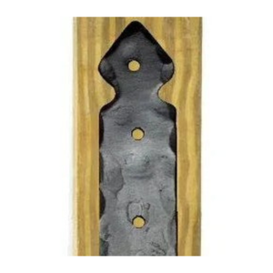 Base de poste de montaje empotrado de hierro rústico - 3 1/2" x 3 1/2" / 8"