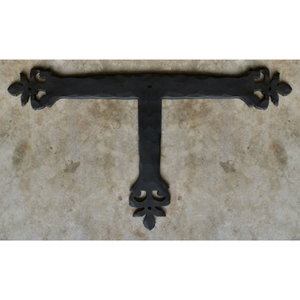 Correa en "T" de hierro de acanto romano - 10" x 6"