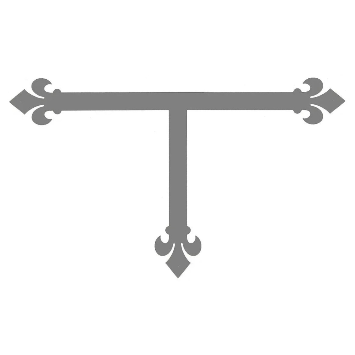 Dunmow Crest Fleur De Lis Iron "T" Strap