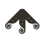 Finnish Folk Ironwork Ridge Center Plate