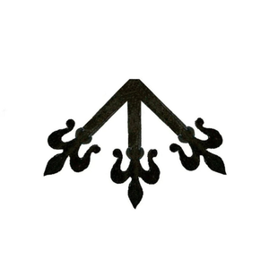 Florence Fleur De Lis Iron Ridge Center Plate - 8" x 8"