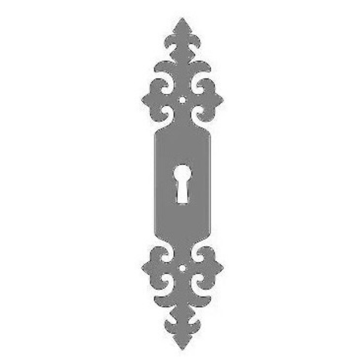 Renaissance Iron Escutcheon Plate Large