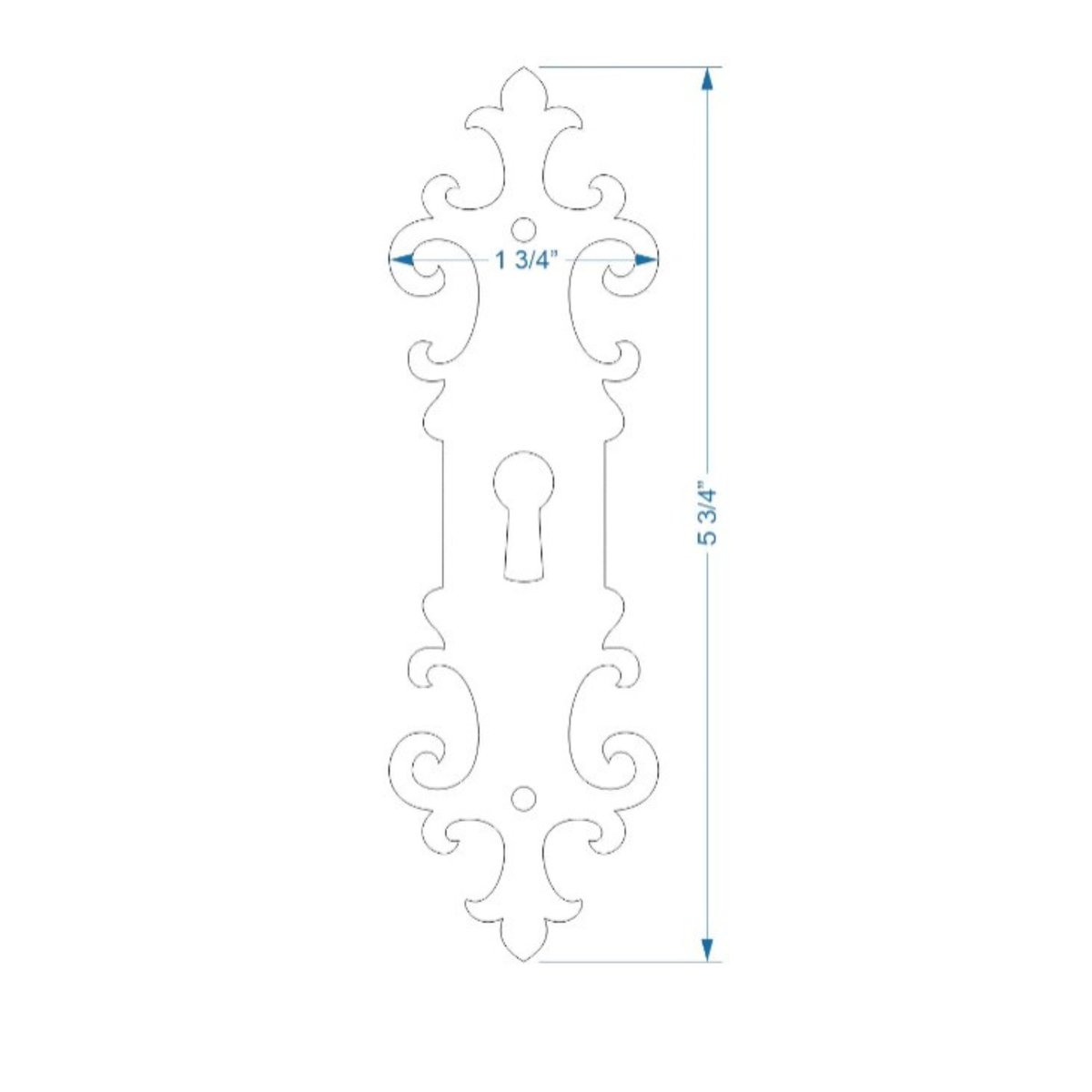Gothic Cathedral Escutcheon Plate
