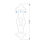 Romanesque Escutcheon Plate