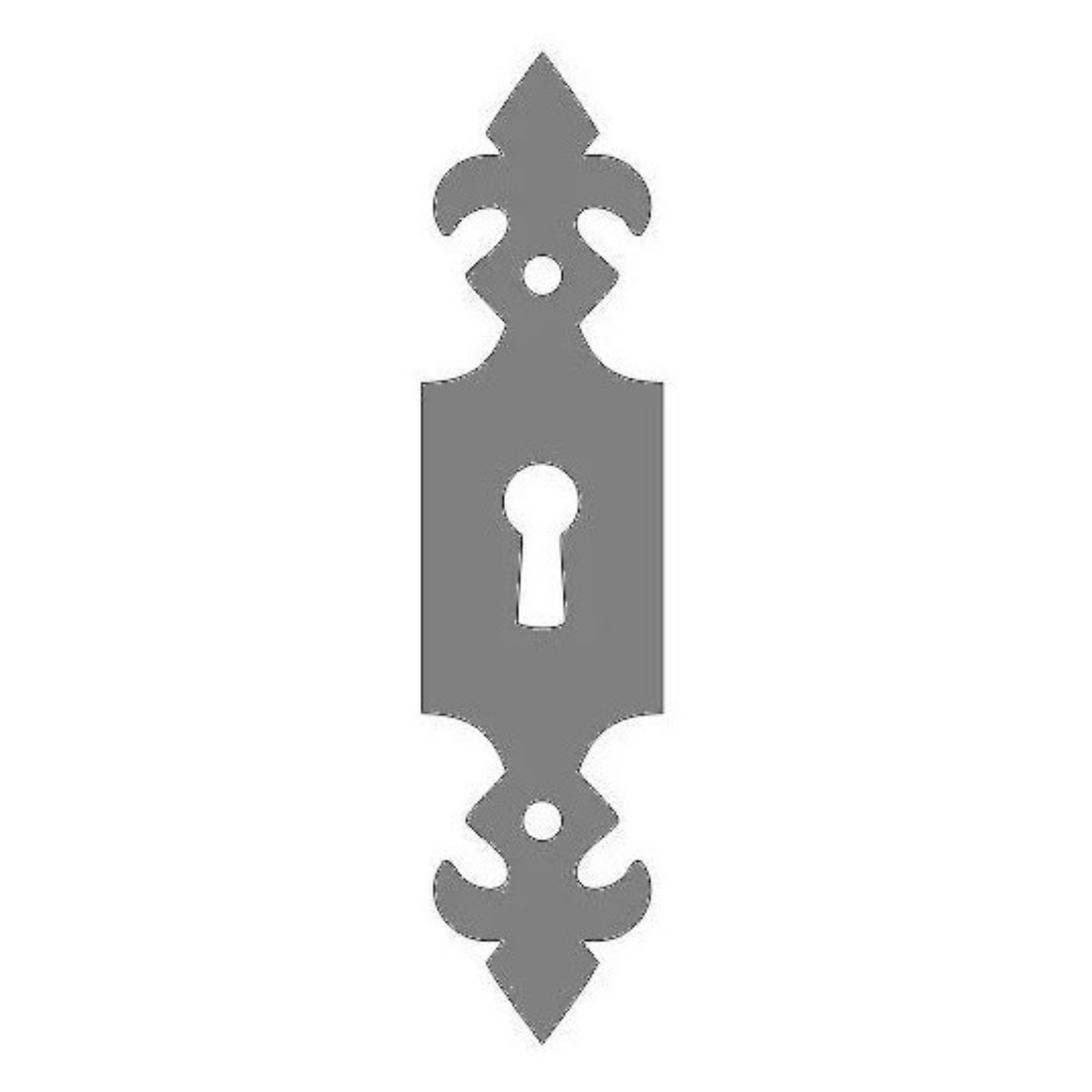 Renaissance Iron Escutcheon Plate Small