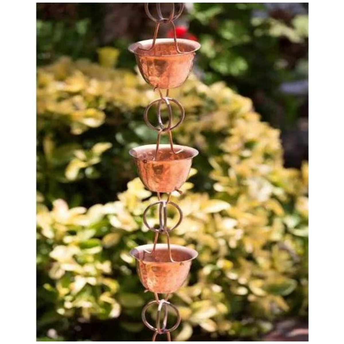 Rain Chain in Copper, Bronze, & Black Iron