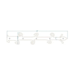 Old English Castle Wrought Iron Faux Hinge Strap