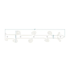 Old English Castle Wrought Iron Faux Hinge Strap