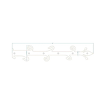 Old English Castle Wrought Iron Faux Hinge Strap