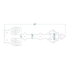 Renaissance Iron Faux Hinge Strap