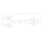 Renaissance Iron Faux Hinge Strap