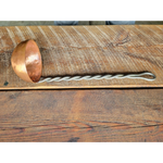 Hand Forged Twisted Iron and Copper Ladle