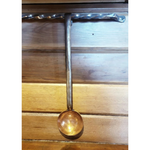 Hand Forged Solid Copper Egg Spoon With Steel Hook Handle