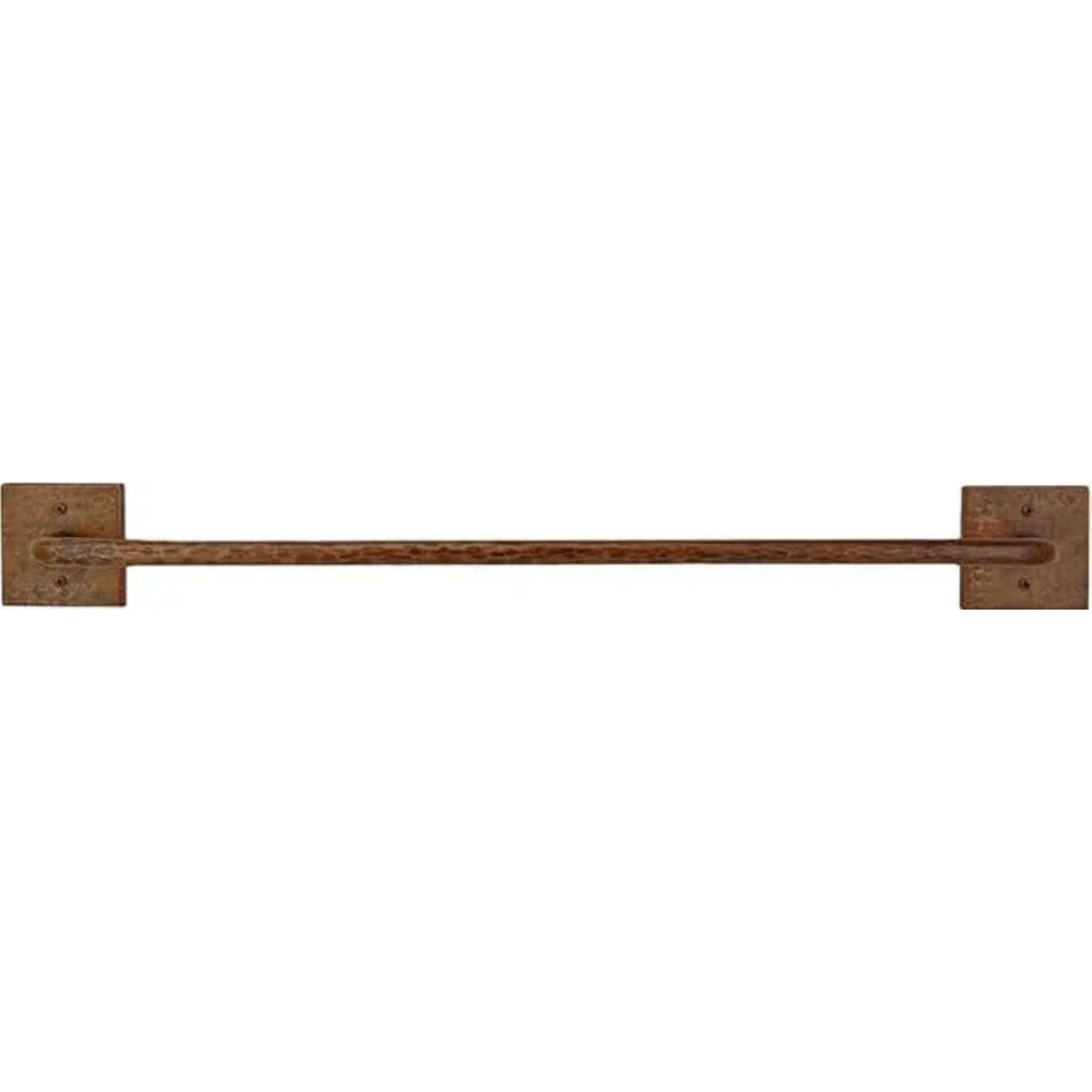 Hand Hammered Copper Towel Bar, Oil Rubbed Bronze Finish