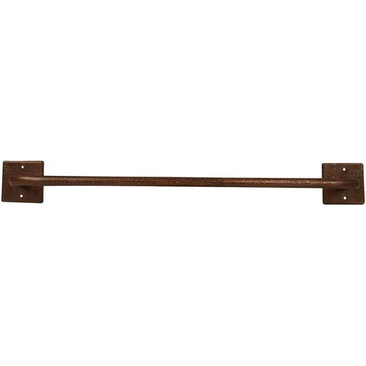 Hand Hammered Copper Towel Bar, Oil Rubbed Bronze Finish
