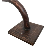 Hand Hammered Copper Towel Bar, Oil Rubbed Bronze Finish