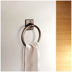 Hammered Copper Hand Towel Holder 7 - Inch Antique Copper Finish