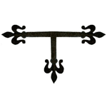 Florence Fleur De Lis Iron T Face Plate