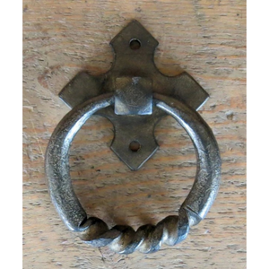 Heurtoir de porte néo-classique/anneau de traction - 2 1/2" x 2 1/2" x 3" / HCN-05