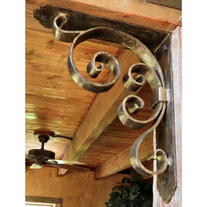 Gothic Cathedral Iron Corbel - 12" x 14"