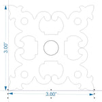 Medieval Iron Rosette - Old West Iron