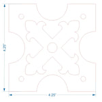 Medieval Reconquista Iron Rosette - Old West Iron
