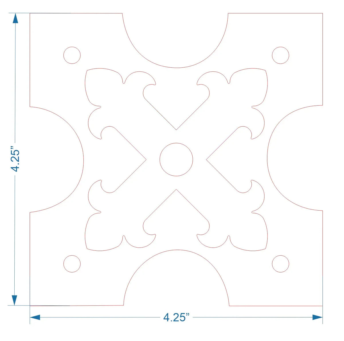 Medieval Reconquista Iron Rosette - Old West Iron