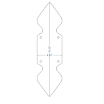 Rustic Iron Push Plate