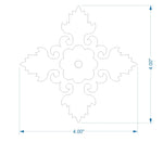 Romantic Iron Rosette - Old West Iron