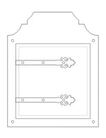 Romantic Iron Speakeasy Door - Old West Iron