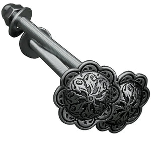 Stainless Steel Floral Concho Stirrup Bolts - 1"
