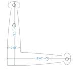 Revolutionary Iron "L" Plate - Old West Iron