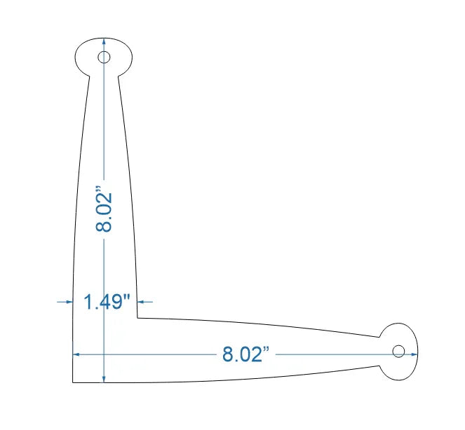 Revolutionary Iron "L" Plate - Old West Iron