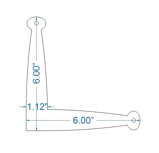 Revolutionary Iron "L" Plate - Old West Iron
