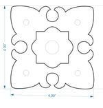 Spanish Iron Rosette - Old West Iron