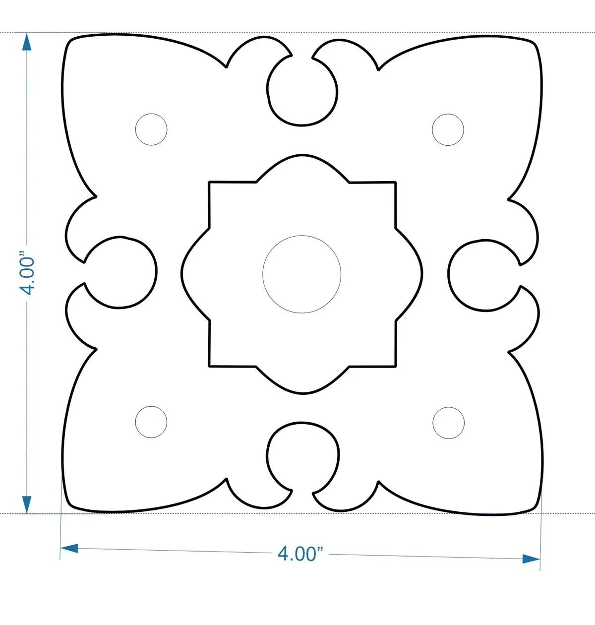 Spanish Iron Rosette - Old West Iron