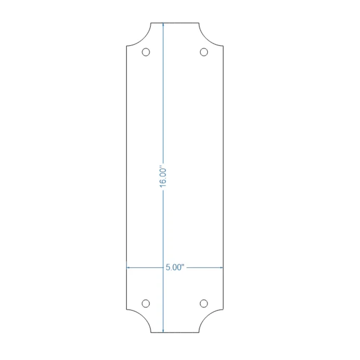 Transitional Iron Push Plate