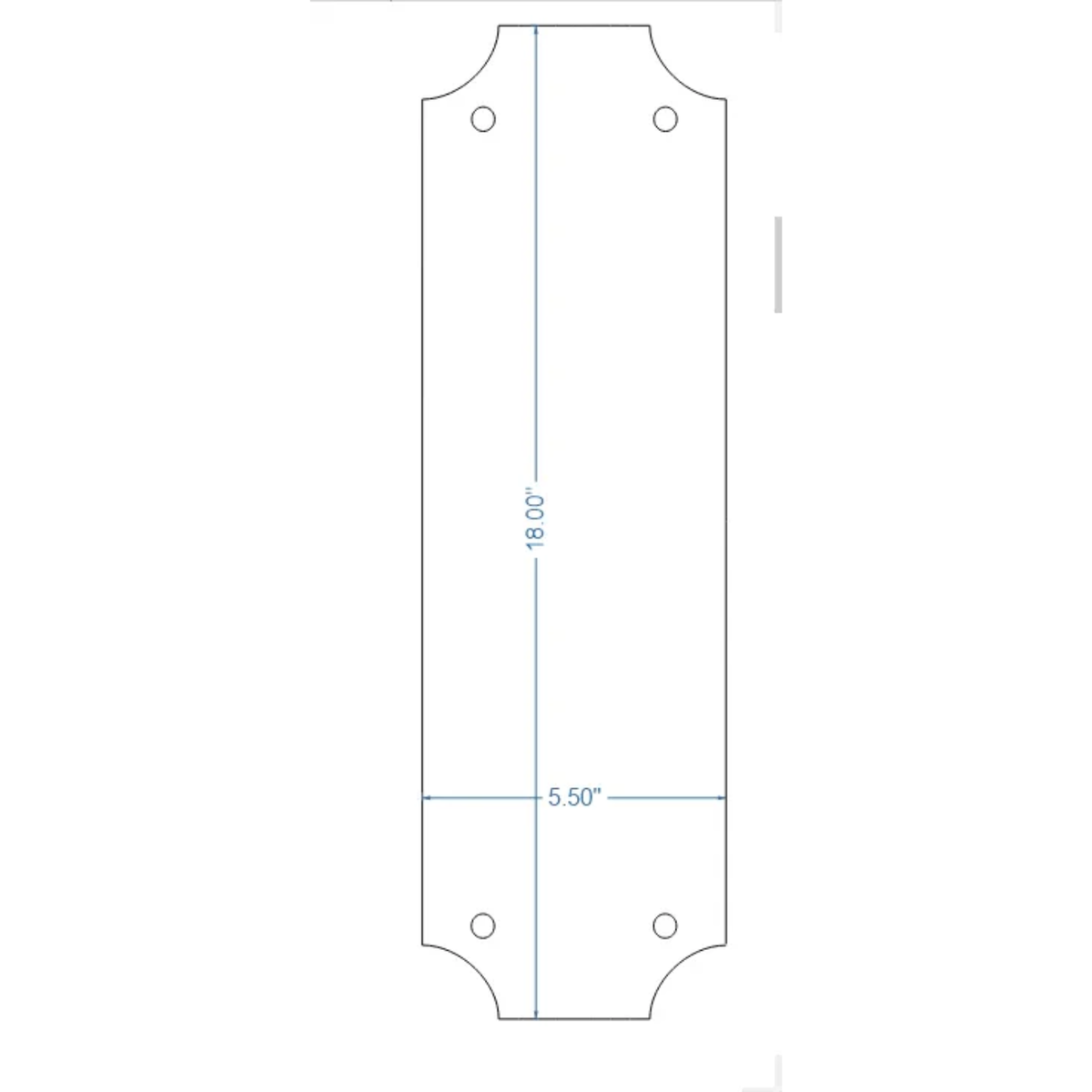 Transitional Iron Push Plate