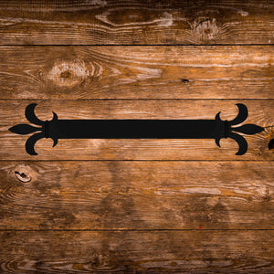 Egyptian Fleur De Lis Iron Straight Strap - Old West Iron